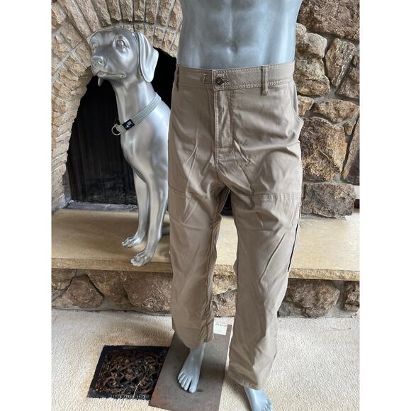 Prana Zion Hiking Cargo Roll Up Tan Pants Men’s Size XXL x 30 - Picture 1 of 10